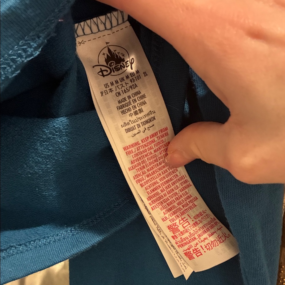 Walt Disney World size M Blue Mickey Mouse Disney Parks long sleeve - Picture 2 of 4